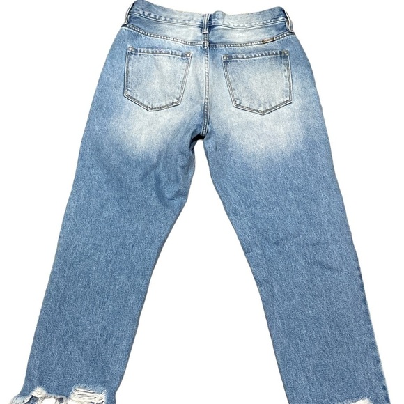 Kancan Light Wash Distressed Cropped Ankle Jeans Size 7/27 - Picture 4 of 5